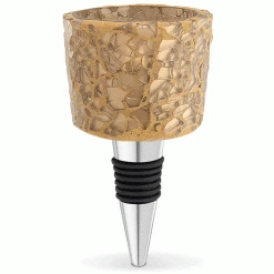 Epic Products Wine Bottle Stoppers Gold Mosaic Tealight Bottle Stopper