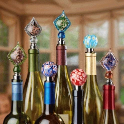 Epic Products Wine Bottle Stoppers Cobalt Mille Fleur Bottle Stopper