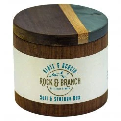 Storage & Organization Totally Bamboo Rock & Branch Series Slate And Acacia Salt & Storage Box