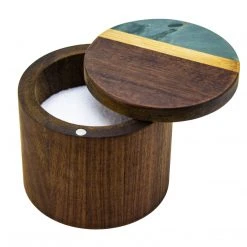Storage & Organization Totally Bamboo Rock & Branch Series Slate And Acacia Salt & Storage Box