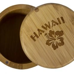 Totally Bamboo Round Salt Box - Hawaii Storage & Organization