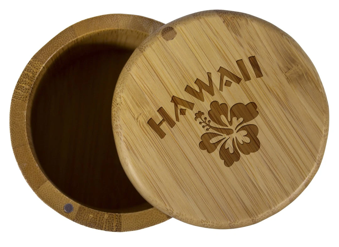 Totally Bamboo Round Salt Box - Hawaii Storage & Organization 1 Totally Bamboo Round Salt Box - Hawaii Storage & Organization