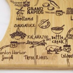 Destination Boards Totally Bamboo Destination Michigan (Mitten)