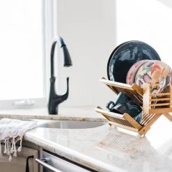 Totally Bamboo Compact Dish Rack Storage & Organization