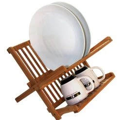 Totally Bamboo Compact Dish Rack Storage & Organization