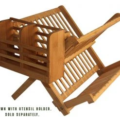 Totally Bamboo Compact Dish Rack Storage & Organization