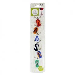 True Fabrications Glass Flip Flop Wine Charms