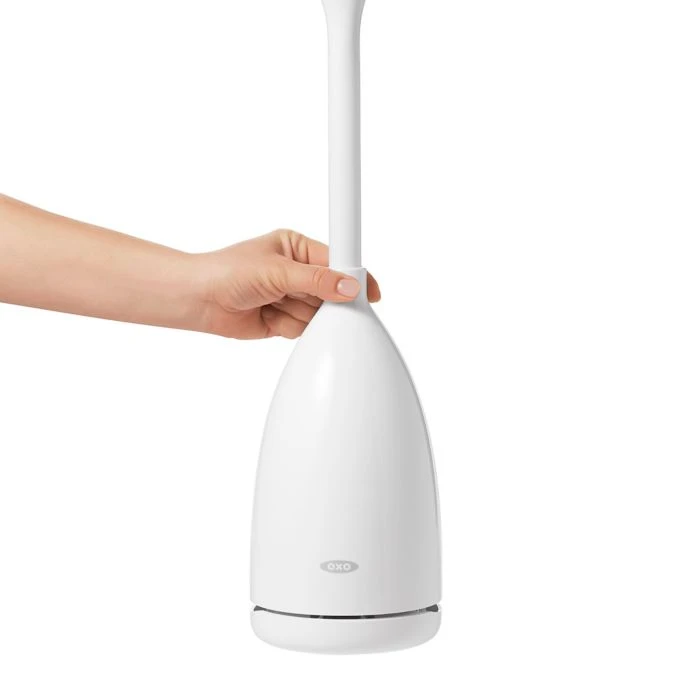 OXO Good Grips Toilet Brush With Rim Cleaner And Storage Canister 2 OXO Good Grips Toilet Brush With Rim Cleaner And Storage Canister