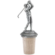 Wine Bottle Stoppers True Fabrications Pewter Golfer Bottle Stopper