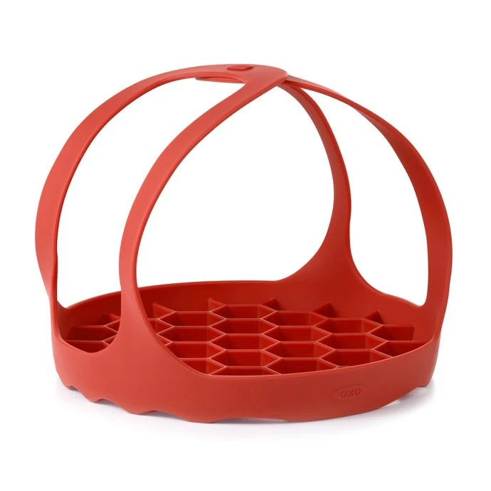 OXO Good Grips Silicone Pressure Cooker Baking Sling In Red 1 OXO Good Grips Silicone Pressure Cooker Baking Sling In Red