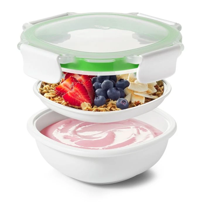 Organize With OXO OXO Good Grips Snack To Go 40 Oz.Food Container In White 1 Organize With OXO OXO Good Grips Snack To Go 40 Oz.Food Container In White