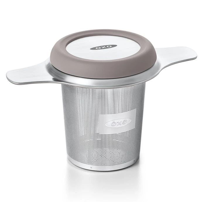 OXO Good Grips Stainless Steel Tea Infuser Basket In Black OXO Coffee & Beverage 2 OXO Good Grips Stainless Steel Tea Infuser Basket In Black OXO Coffee & Beverage