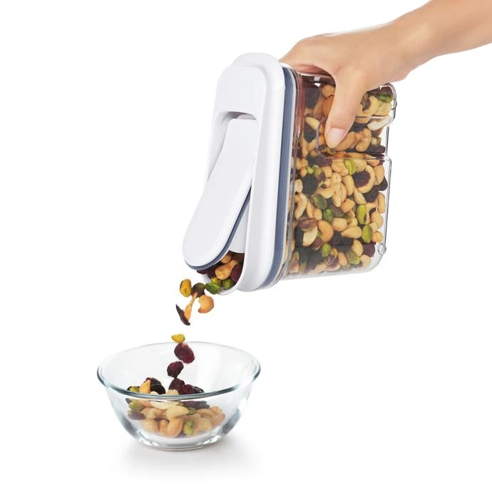 Organize With OXO OXO Good Grips 25.6 Oz. Clear Food Container With Dispenser Top In White 6 Organize With OXO OXO Good Grips 25.6 Oz. Clear Food Container With Dispenser Top In White