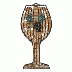 True Fabrications Cork Presentation Wine Glass Wall-Mounted Cork Holder