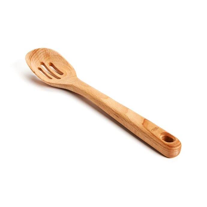 Cook With OXO OXO Good Grips Large Wooden Slotted Spoon 2 Cook With OXO OXO Good Grips Large Wooden Slotted Spoon