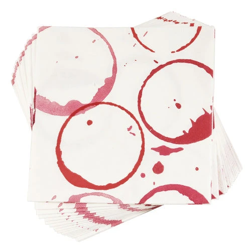 True Fabrications Wine Stain Cocktail Napkins Wine Glass Accessories