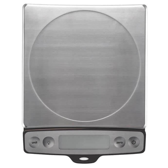 OXO 22-Pound Food Scale With Pull-Out Display Cook With OXO 1 OXO 22-Pound Food Scale With Pull-Out Display Cook With OXO