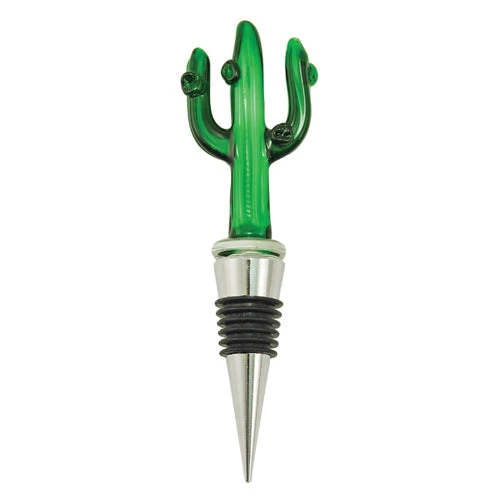 True Fabrications Glass Cactus Bottle Stopper 1 True Fabrications Glass Cactus Bottle Stopper