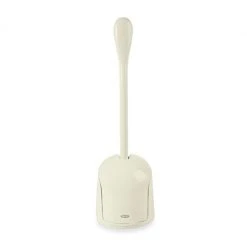 OXO Good Grips Compact Toilet Brush And Canister - Biscuit Clean With OXO