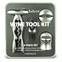 Metrokane Wine Tool Kit - Silver