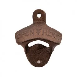 True Fabrications Rustic Farmhouse Wall-Mounted Bottle Opener