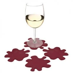 Wine Glass Accessories True Fabrications Wine Splash Coasters