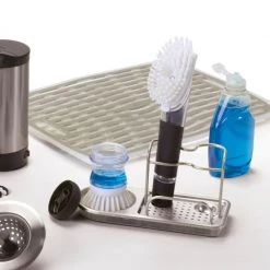 Organize With OXO OXO Good Grips Stainless Steel Sink Organizer 5 Organize With OXO OXO Good Grips Stainless Steel Sink Organizer