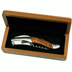 Shopwinestuff Michelangelo Waiters Corkscrew- Rosewood Handle