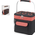 Picnic At Ascot 6-Bottle Collapsible Multi-purpose Cooler - Orange Wine Carry Bags