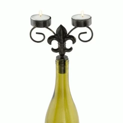 Epic Products Fleur De Lis Wine Bottle Candelabra Fun Stuff