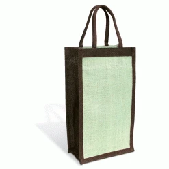 Epic Products Epic Mocha & Mint Single Bottle Jute Bottle Bag Wine Carry Bags