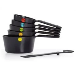 OXO Good Grips 6-Piece Plastic Measuring Cups In Black Cook With OXO
