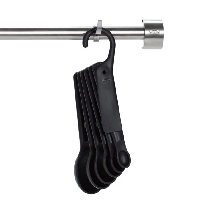 OXO Good Grips 7-Piece Plastic Measuring Spoons In Black Cook With OXO 2 OXO Good Grips 7-Piece Plastic Measuring Spoons In Black Cook With OXO