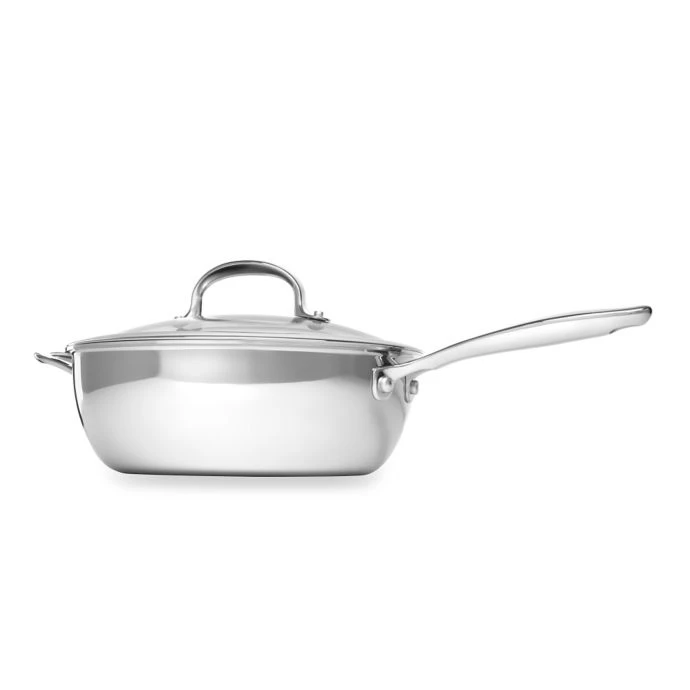 Cook With OXO OXO Good Grips Tri-Ply Pro 3.5 Qt. Stainless Steel Covered Saucepan 3 Cook With OXO OXO Good Grips Tri-Ply Pro 3.5 Qt. Stainless Steel Covered Saucepan