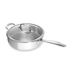OXO Good Grips Tri-Ply Pro 4 Qt. Stainless Steel Covered Saut Pan Cook With OXO
