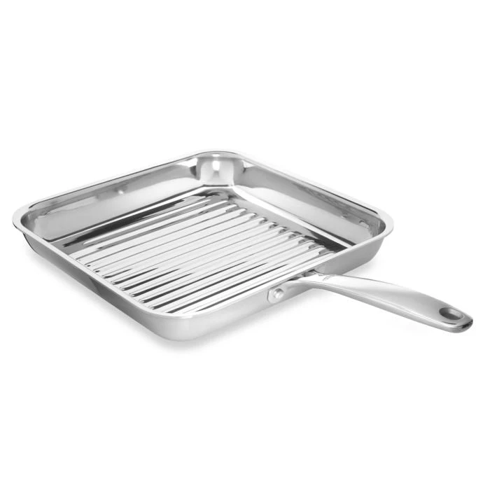 OXO Good Grips Tri-Ply Pro 11-Inch Stainless Steel Square Grill Pan 2 OXO Good Grips Tri-Ply Pro 11-Inch Stainless Steel Square Grill Pan