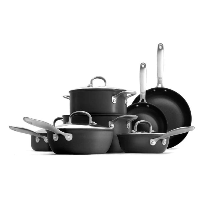 OXO Good Grips Hard Anodized Pro Nonstick 12-Piece Cookware Set Cook With OXO 1 OXO Good Grips Hard Anodized Pro Nonstick 12-Piece Cookware Set Cook With OXO