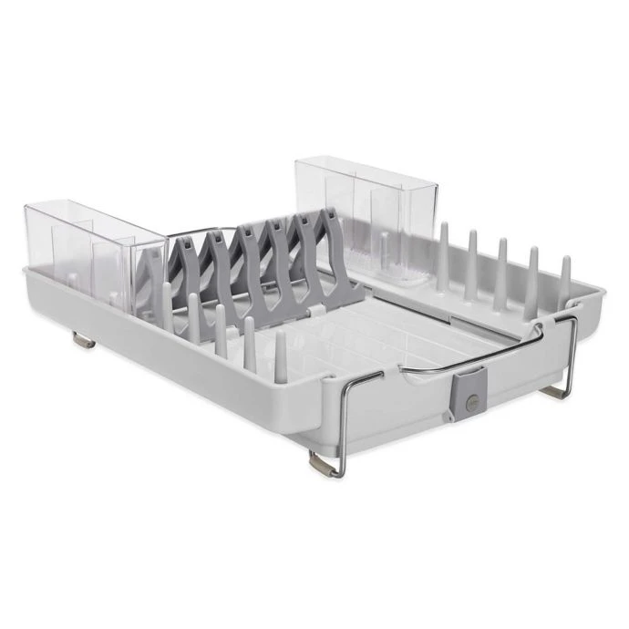 Cook With OXO OXO Good Grips Foldaway Dish Rack 2 Cook With OXO OXO Good Grips Foldaway Dish Rack