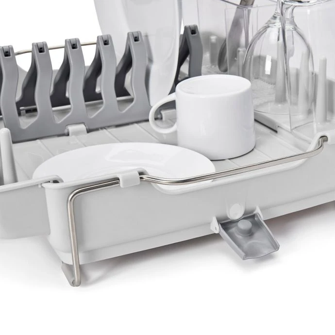 Cook With OXO OXO Good Grips Foldaway Dish Rack 4 Cook With OXO OXO Good Grips Foldaway Dish Rack
