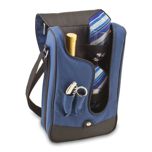 Picnic Plus Wine Carry Bags Picnic Time Barossa - Navy 1 Picnic Plus Wine Carry Bags Picnic Time Barossa - Navy