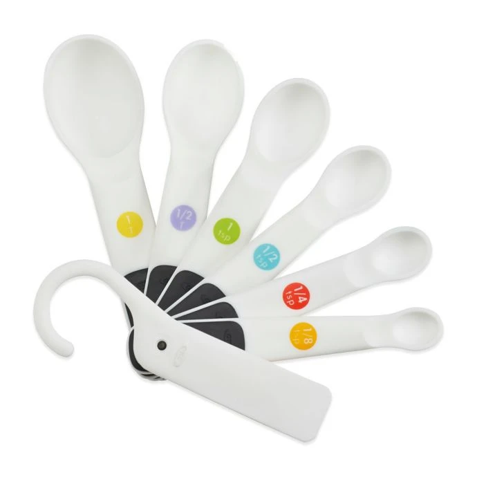 Cook With OXO OXO Good Grips 7-Piece Plastic Measuring Spoon Set 1 Cook With OXO OXO Good Grips 7-Piece Plastic Measuring Spoon Set
