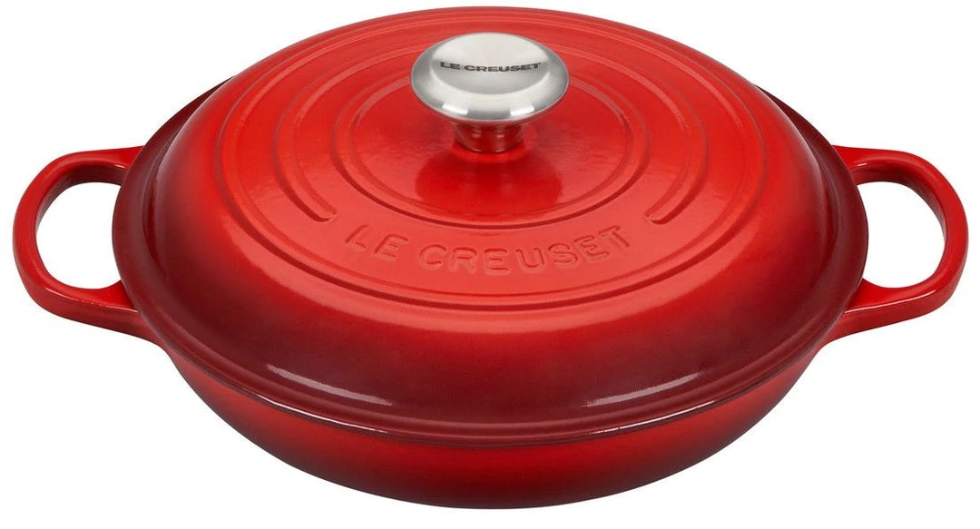 Le Creuset Braisers Le Creuset 1.5 Quart Signature Cast Iron Braiser 4 Le Creuset Braisers Le Creuset 1.5 Quart Signature Cast Iron Braiser