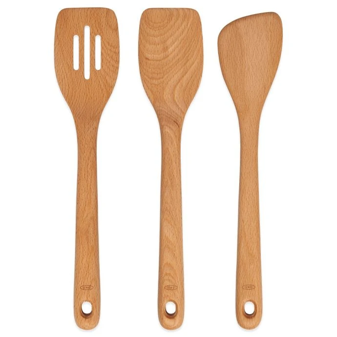 OXO Good Grips 3-Piece Wooden Turner Set Cook With OXO 1 OXO Good Grips 3-Piece Wooden Turner Set Cook With OXO