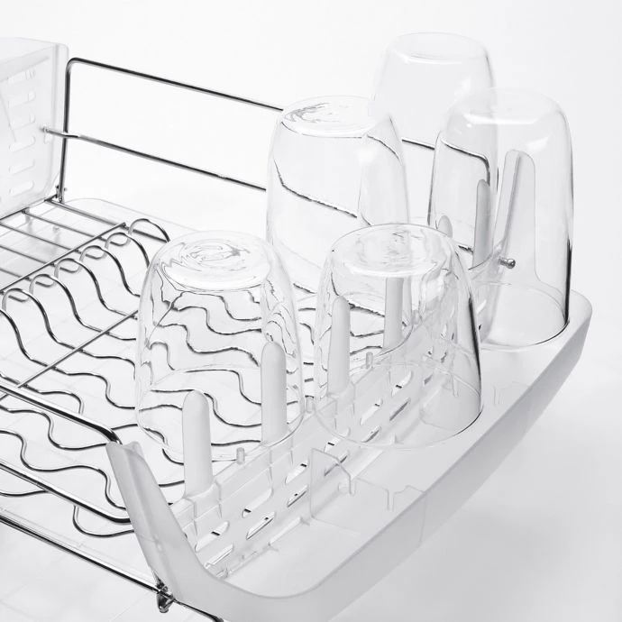 Cook With OXO Oxo Good Grips Folding Stainless Steel Dish Rack 3 Cook With OXO Oxo Good Grips Folding Stainless Steel Dish Rack