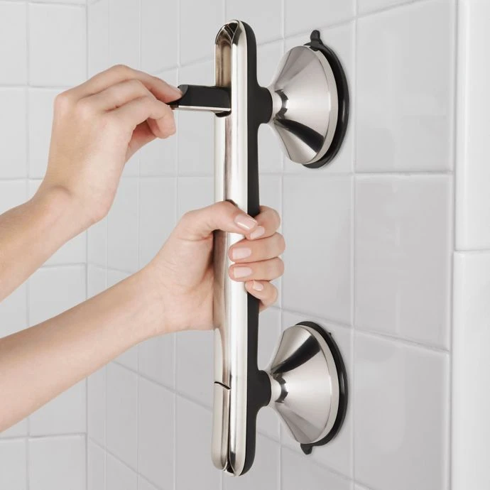 Cook With OXO OXO Good Grips Nickel Plated Suction Grip Bar 4 Cook With OXO OXO Good Grips Nickel Plated Suction Grip Bar