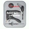 Lever Model Corkscrews Metrokane Rabbit Corkscrew With Houdini Aerating Pourer Kit