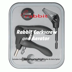 Lever Model Corkscrews Metrokane Rabbit Corkscrew With Houdini Aerating Pourer Kit