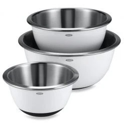 OXO Good Grips 3-Piece Stainless Steel Mixing Bowl Set