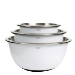 OXO Good Grips 3-Piece Stainless Steel Mixing Bowl Set