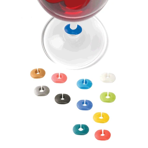 True Fabrications Assorted Colorful Silicone Wine Charms 1 True Fabrications Assorted Colorful Silicone Wine Charms